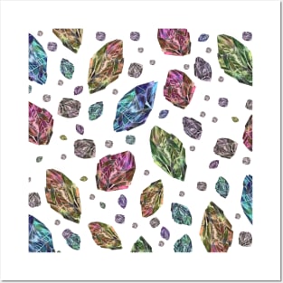 Rainbow Birthstones Diamonds Posters and Art